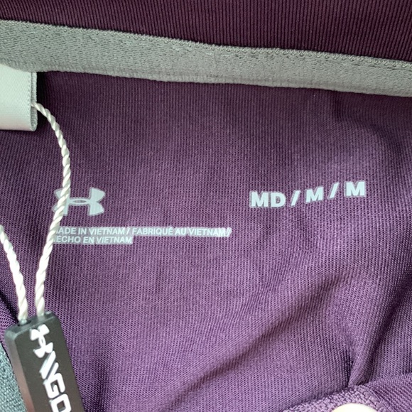 Women’s brand new medium purple pullover 1/4 zip Under Armour Volleyball Top - Picture 3 of 5